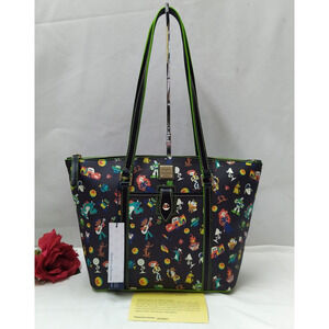 Dooney & Bourke Disney Pixar Multicolor Double Handles Tote Bag - NWT